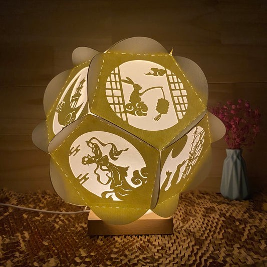 Mid Autumn - 3D Pentagon Lantern File - Cricut File - VEKTOR KRAFT