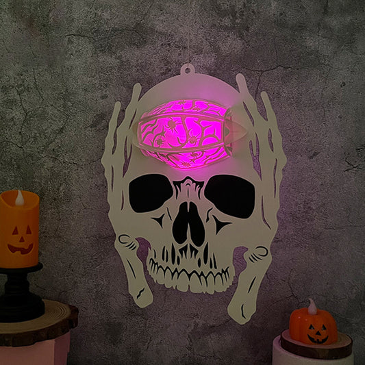 Skullcap - 3D Halloween Paper Lantern File - Cricut File - VEKTOR KRAFT