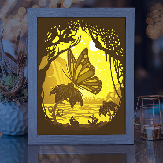 Butterfly 1 – 3D Lightbox SVG File for Cricut & Silhouette