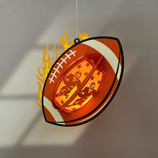 Rugby – 3D Lantern SVG File for Cricut & Silhouette
