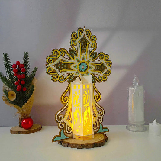 Cross 2 Jesus - 3D Lantern File - Cricut File - VEKTOR KRAFT