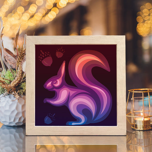 Squirrel 2 - 3D Animal Papercut Lightbox File - Cricut File - VEKTOR KRAFT