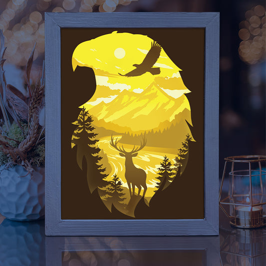 Spirit Of The Forest – 3D Lightbox SVG File for Cricut & Silhouette