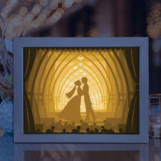Wedding 2 - 3D Special Occasions Papercut Lightbox File - Cricut File - VEKTOR KRAFT