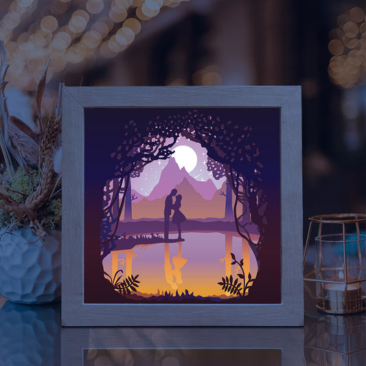 Love 8 Square - 3D Special Occasions Papercut Lightbox File - Cricut File - VEKTOR KRAFT