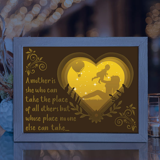 Happy Mother's Day 1 - 3D Mother Lightbox File - Cricut File - VEKTOR KRAFT