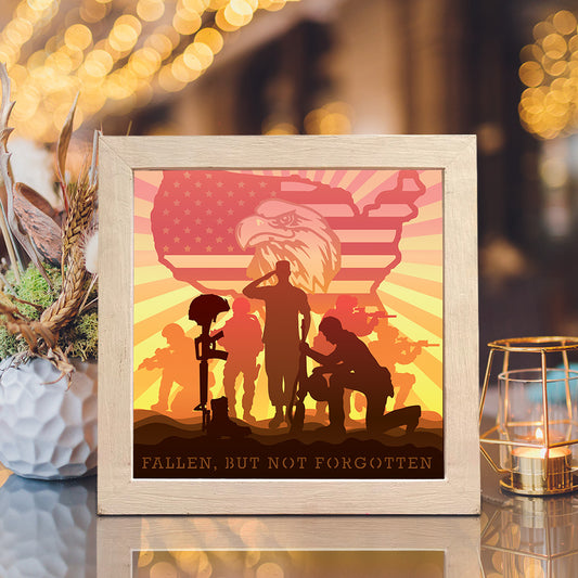 Fallen Soldiers - 3D Special Occasions Papercut Lightbox File - Cricut File - VEKTOR KRAFT