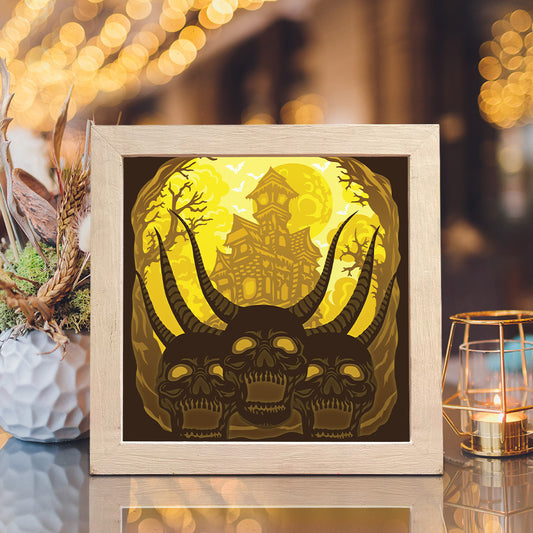 Halloween 32 - 3D Halloween Papercut Lightbox File - Cricut File - VEKTOR KRAFT
