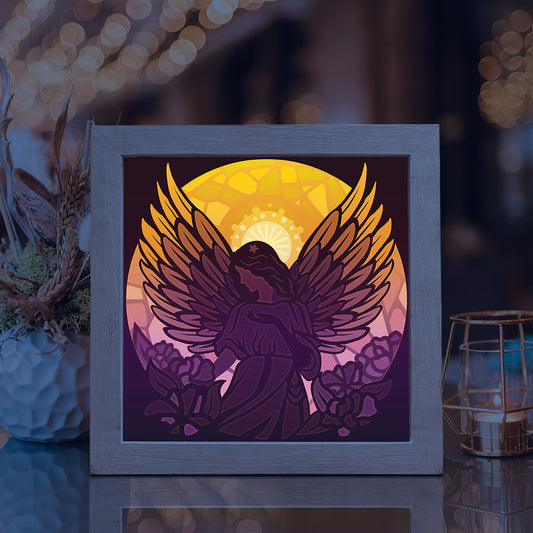Angel 2 – 3D Lightbox SVG File for Cricut & Silhouette