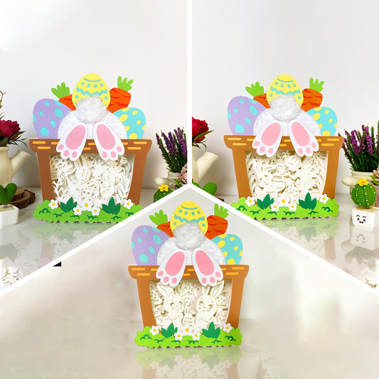 Pack 3 Easter Bunny – 3D Easter Basket Box File - Cricut File - VEKTOR KRAFT