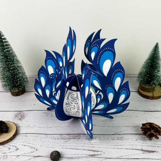 Peacock - 3D Animal Lantern File - Cricut File - VEKTOR KRAFT
