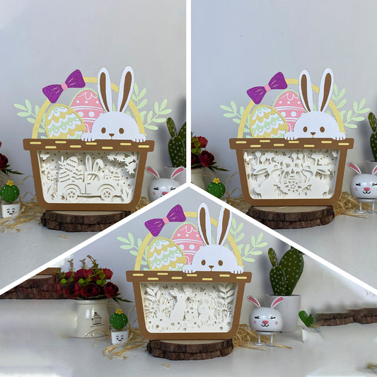Pack 3 Easter – 3D Easter Basket Box 2 File - Cricut File - VEKTOR KRAFT