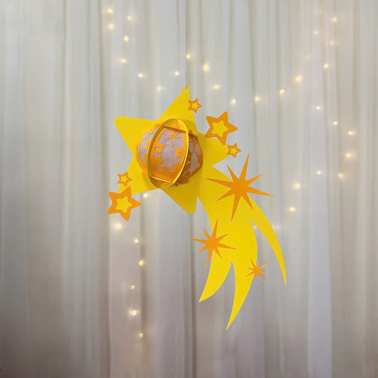 Shooting Star - 3D Lantern File - Cricut File - VEKTOR KRAFT