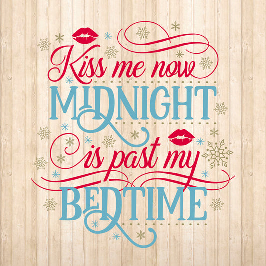 Kiss Me Now Midnight Is - Cricut File - VEKTOR KRAFT