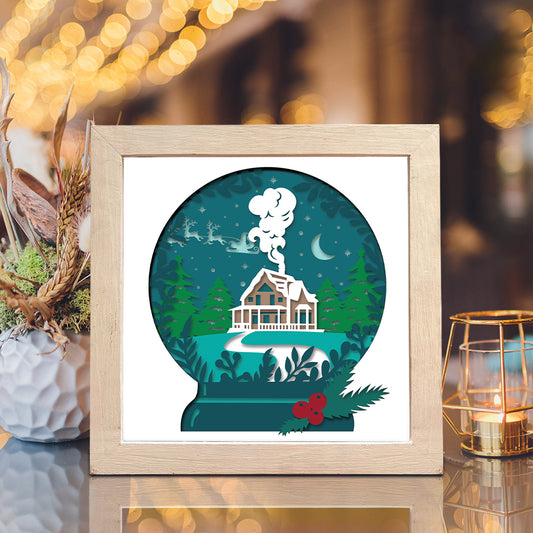 Chistmas 8 – 3D Shadow Box SVG File for Cricut & Silhouette
