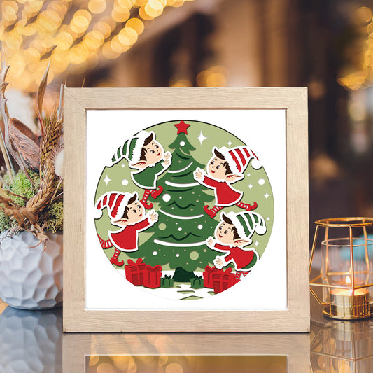Christmas Elf – 3D Shadow Box SVG File for Cricut & Silhouette