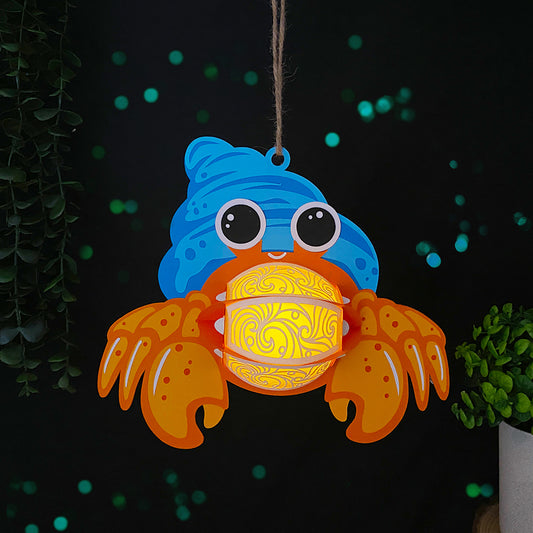 Hermit Crab - 3D Animal Paper Cut Lantern File - Cricut File - VEKTOR KRAFT