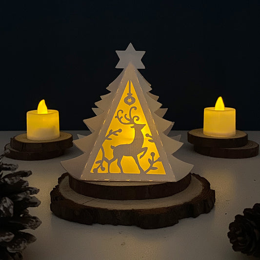 Xmas 7 - 3D Pine Lantern File - Cricut File - VEKTOR KRAFT