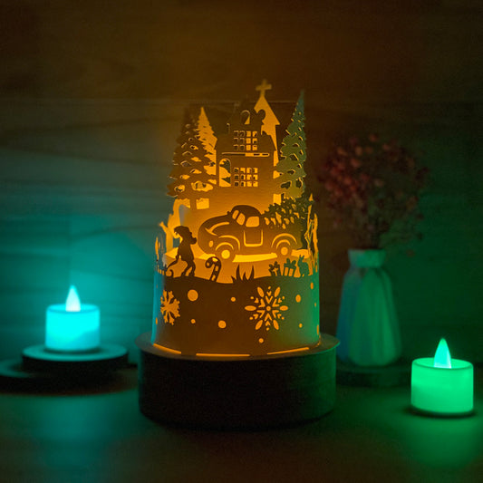Xmas 7 - 3D Dome Lantern File - Cricut File - VEKTOR KRAFT