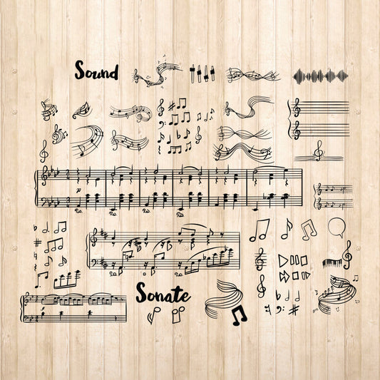 Music Shapes - Cricut File - VEKTOR KRAFT