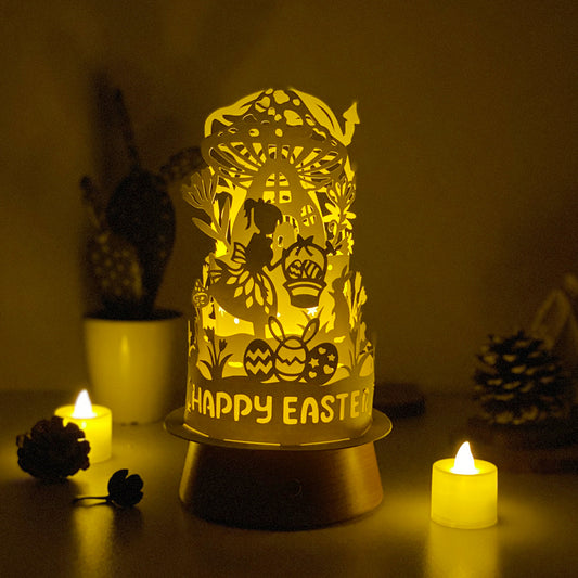Easter 2 - 3D Dome Lantern File - Cricut File - VEKTOR KRAFT