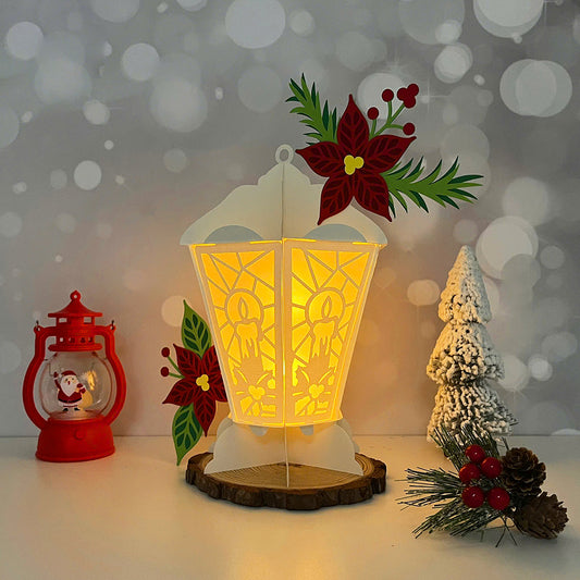 Candle - 3D Christmas 3 Lantern File - Cricut File - VEKTOR KRAFT