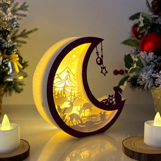 Christmas Deer – 3D Box SVG File for Cricut & Silhouette