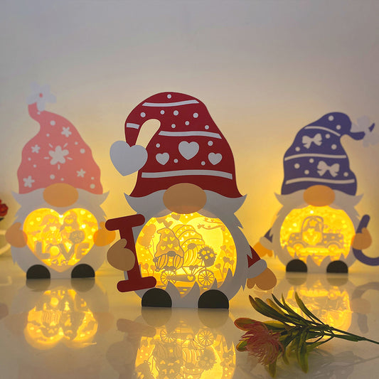 Pack 3 Gnome Love – 3D Gnome Love Box File - Cricut File - VEKTOR KRAFT