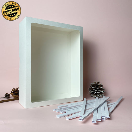 Paper Spacers And Frame Digital File DIY For Rectangle Box - Cricut File - 8x10 inches - VEKTOR KRAFT