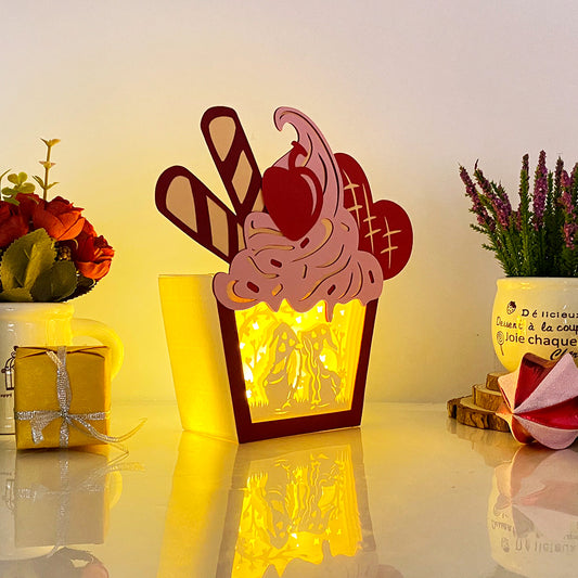 Gnome Love – 3D Cup Cake Box File - Cricut File - VEKTOR KRAFT