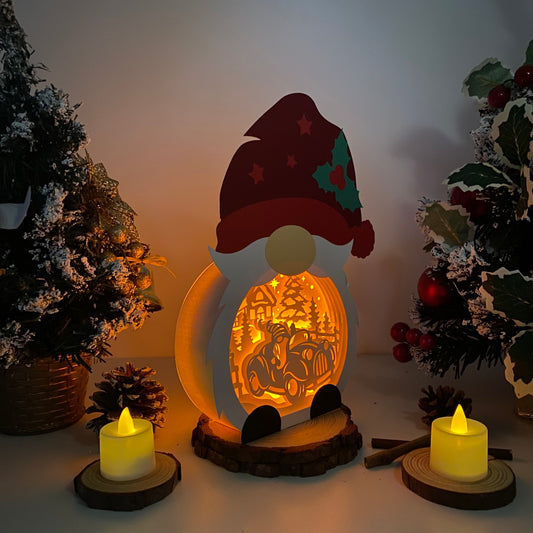 Gnome Truck – 3D Box SVG File for Cricut & Silhouette