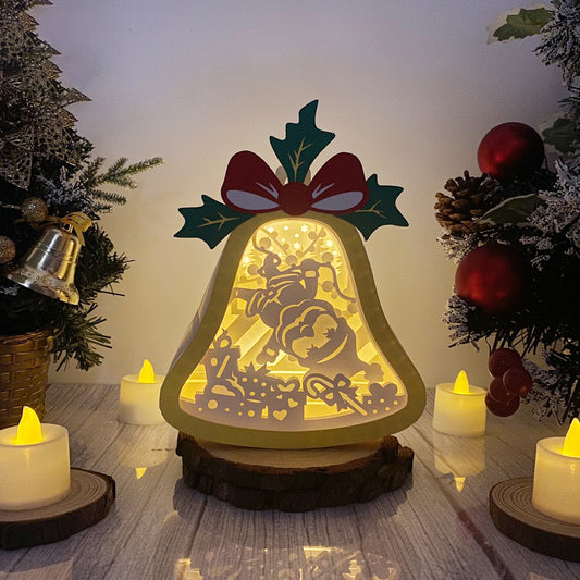 Christmas Santa - 3D Bell Lantern File - Cricut File - VEKTOR KRAFT