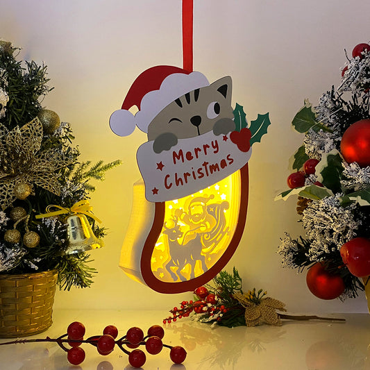 Christmas Santa 2 – 3D Box SVG File for Cricut & Silhouette