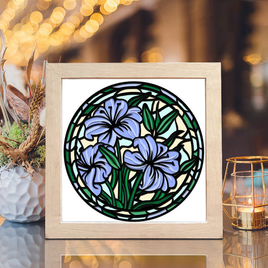 Lily Flower – 3D Paper Cut Shadow Box File - Cricut File - (8x8 inches) - VEKTOR KRAFT