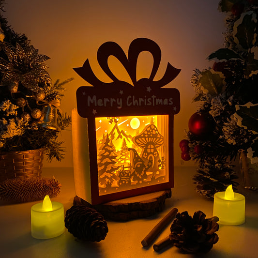 Xmas Gnome – 3D Box SVG File for Cricut & Silhouette
