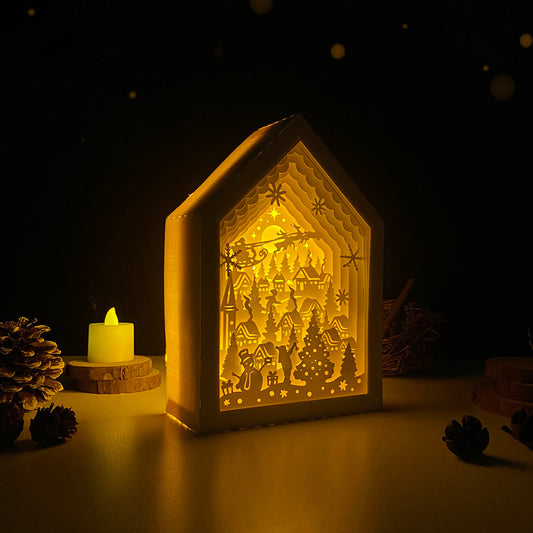 Merry Christmas 1 – 3D Box SVG File for Cricut & Silhouette
