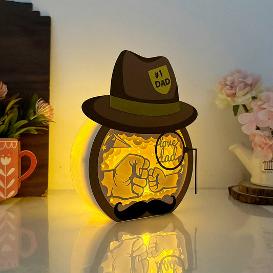 Love Dad – 3D Father's Day Hat Box File - Cricut File - VEKTOR KRAFT