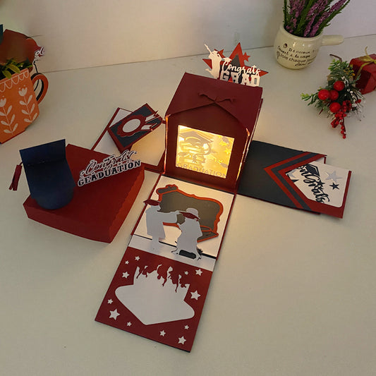 Graduation 4 – 3D Surprise Box File - Cricut File - VEKTOR KRAFT