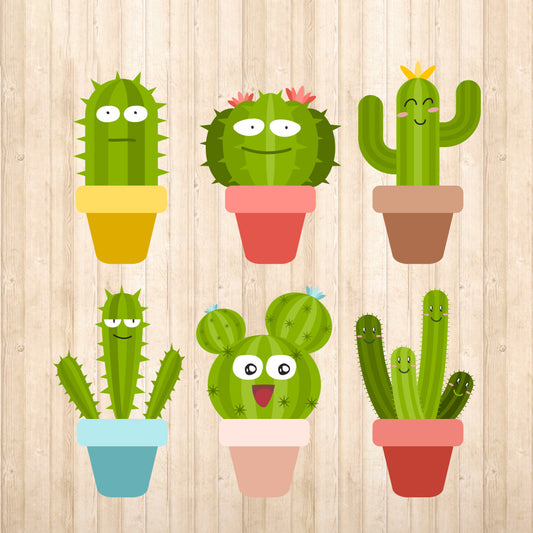 Cactus Bundle - Cricut File - VEKTOR KRAFT