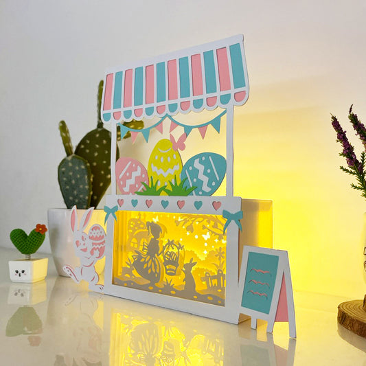 Easter – 3D Easter Shop Box File - Cricut File - VEKTOR KRAFT