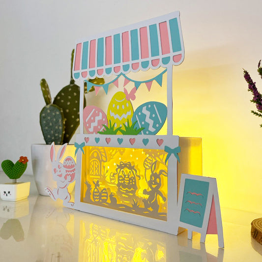 Bunny Easter – 3D Easter Shop Box File - Cricut File - VEKTOR KRAFT