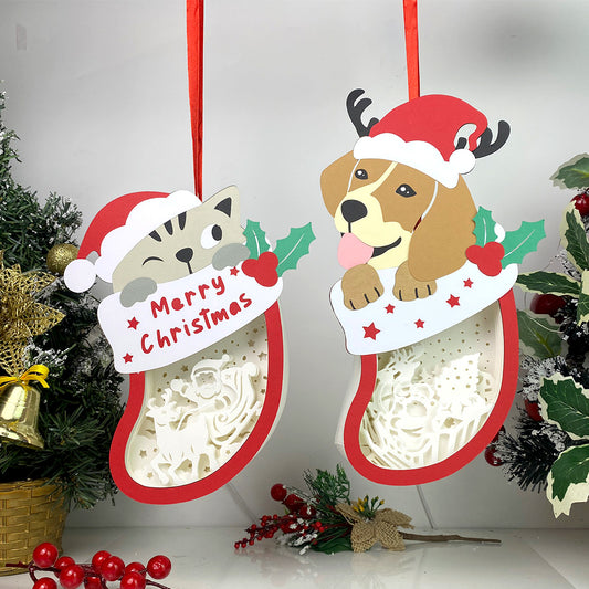 Pack 2 Santa Claus – 3D Box SVG File for Cricut & Silhouette