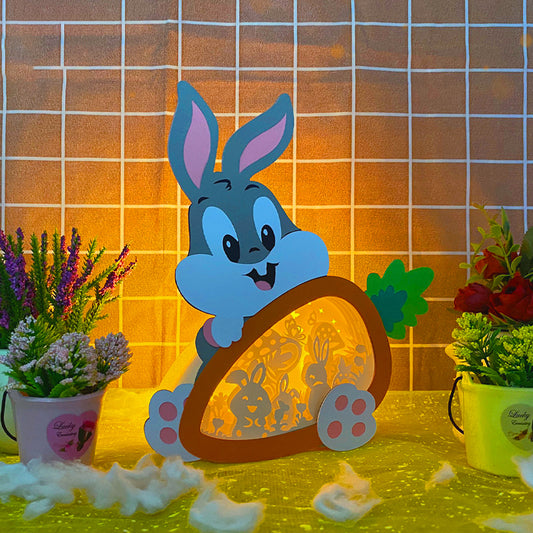 Bunny Easter 3 – 3D Carrot Box 3 File - Cricut File - VEKTOR KRAFT