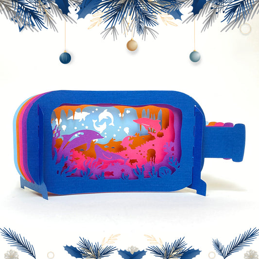 Seabed – 3D Pop-up Bottle File - Cricut File - VEKTOR KRAFT