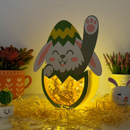 Bunny Easter – 3D Easter Egg Box File - Cricut File - VEKTOR KRAFT