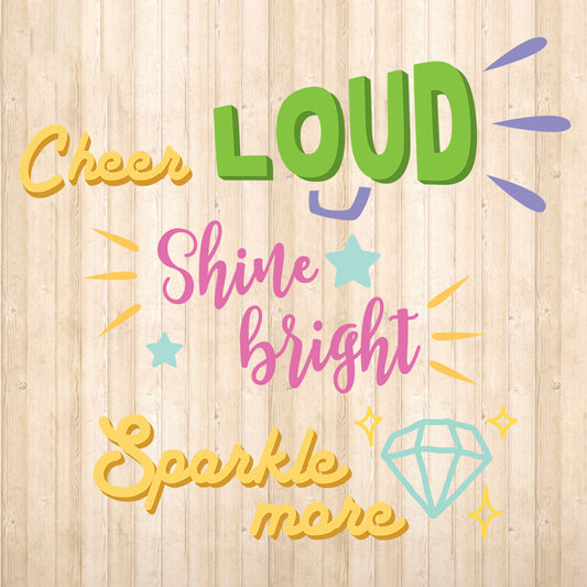 Cheer Loud - Cricut File - VEKTOR KRAFT