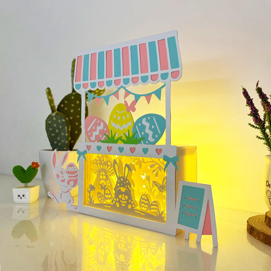 Gnome Easter – 3D Easter Shop Box File - Cricut File - VEKTOR KRAFT