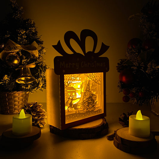 Santa 2 – 3D Box SVG File for Cricut & Silhouette
