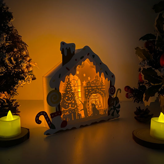 Fireplace – 3D Box SVG File for Cricut & Silhouette