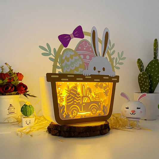 Easter Truck – 3D Easter Basket Box 2 File - Cricut File - VEKTOR KRAFT